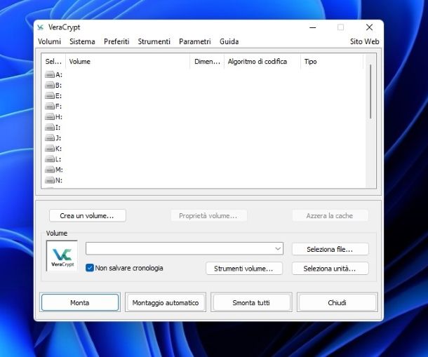 VeraCrypt per Windows