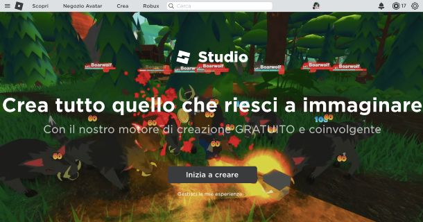 Roblox Studio pagina download