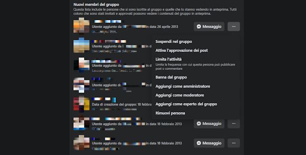 Come eliminare un membro da un gruppo su Facebook da PC