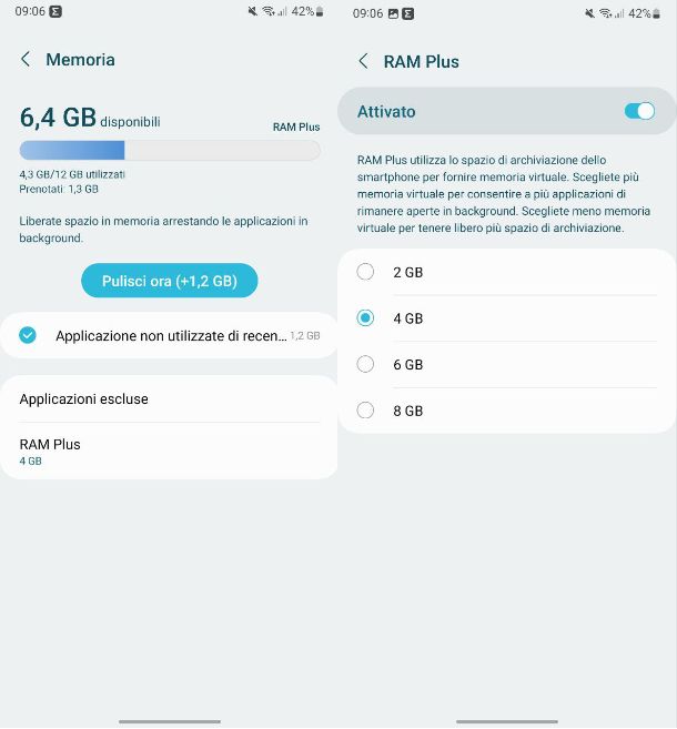 Come aumentare la RAM del telefono Samsung