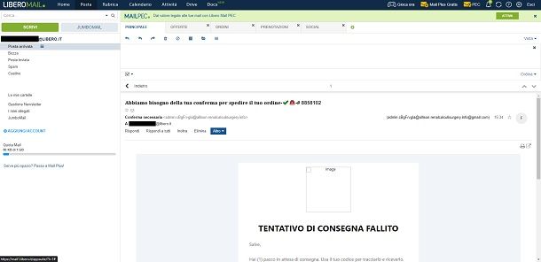 Come segnalare una mail sospetta