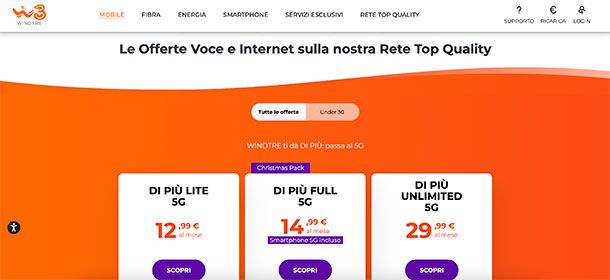 Migliori offerte 5G Windtre