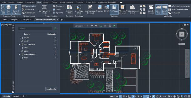 AutoCAD 2023 conteggio rapido