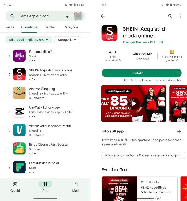 Come scaricare app su Android