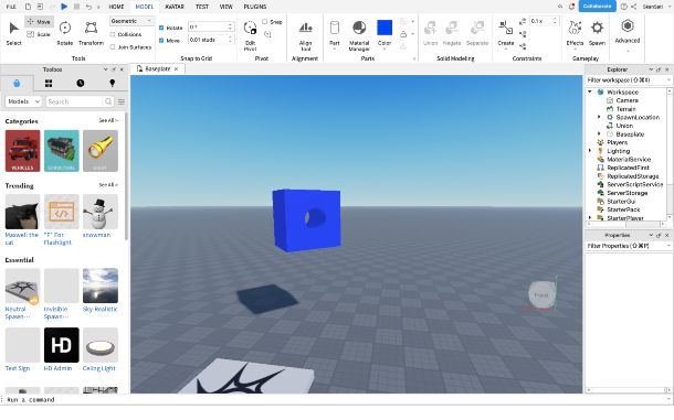 Roblox Studio come usare il comando Negate