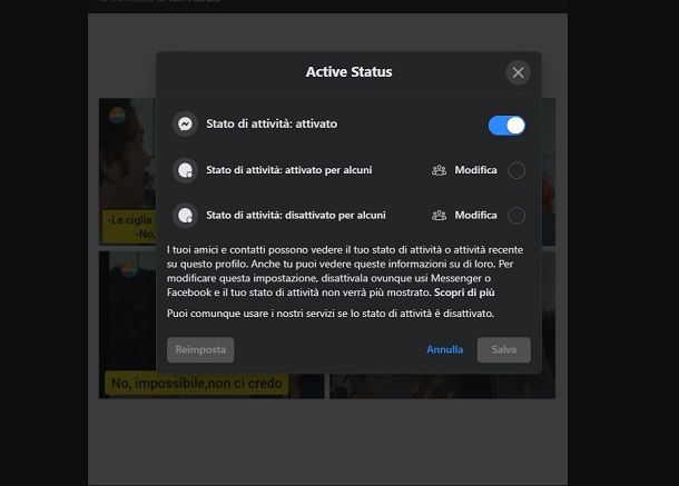 Come vedere ultimo accesso Facebook anche se nascosto