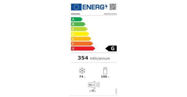 etichetta consumo energetico