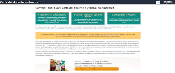 Amazon Carta del docente