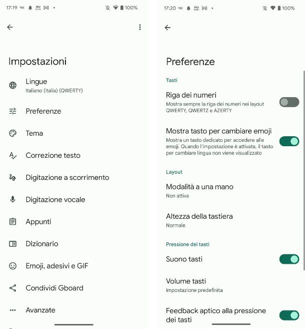 Come attivare il suono della tastiera Android