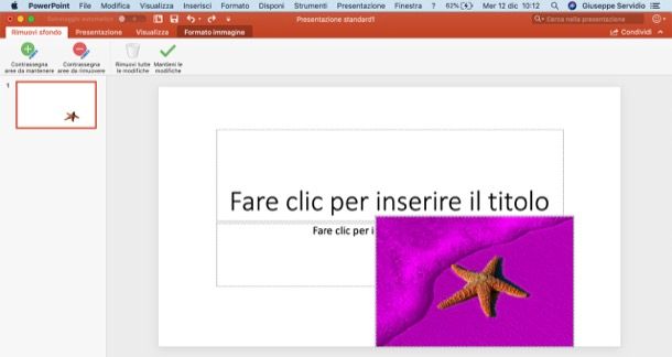 Come rendere trasparente un'immagine con PowerPoint