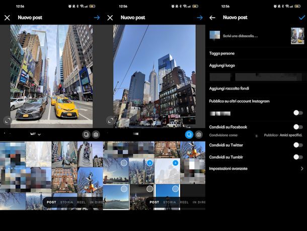 Come modificare l'ordine delle foto in un post Instagram