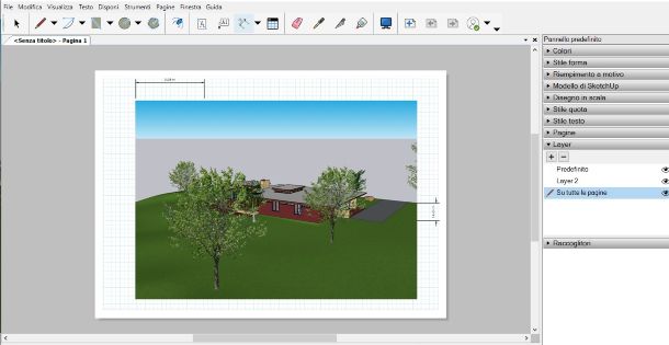 SketchUp, inserisci quota