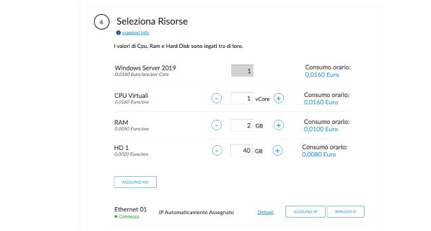 Aruba configurazione server Cloud Pro