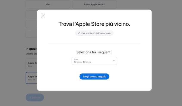 Appuntamento Apple