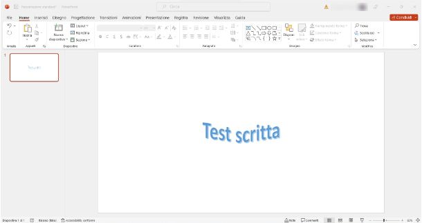 Come curvare una scritta su PowerPoint