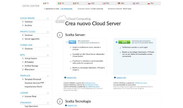 Creazione Cloud VPS