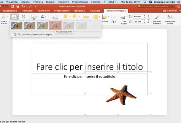 Come rendere trasparente un'immagine con PowerPoint