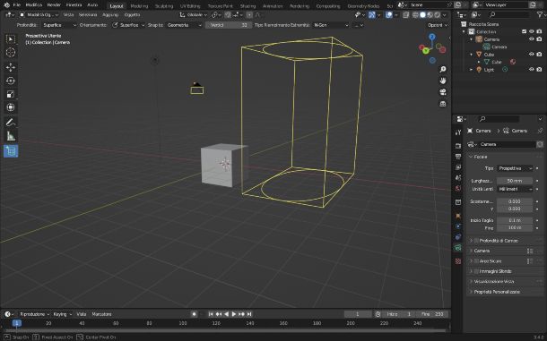 Blender, aggiungere un solido