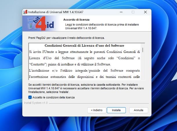 Come installare il lettore Bit4id