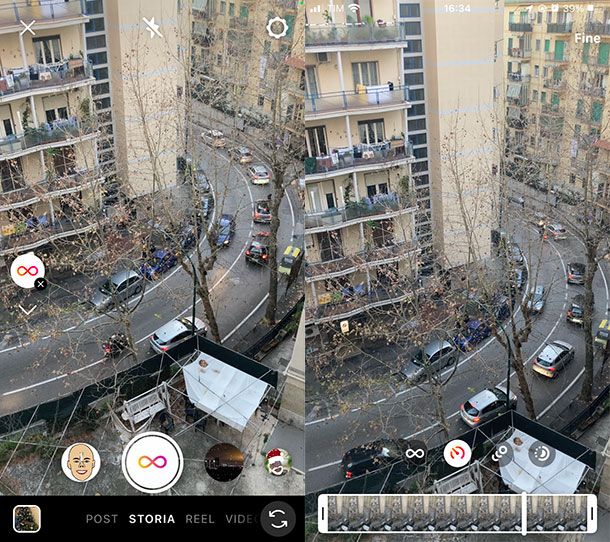Come rallentare video Instagram: storie