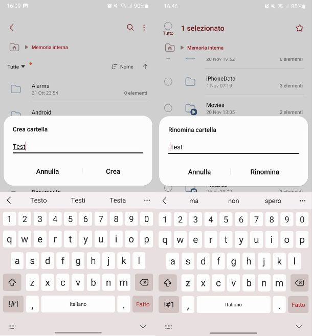Come creare una cartella nascosta su Samsung