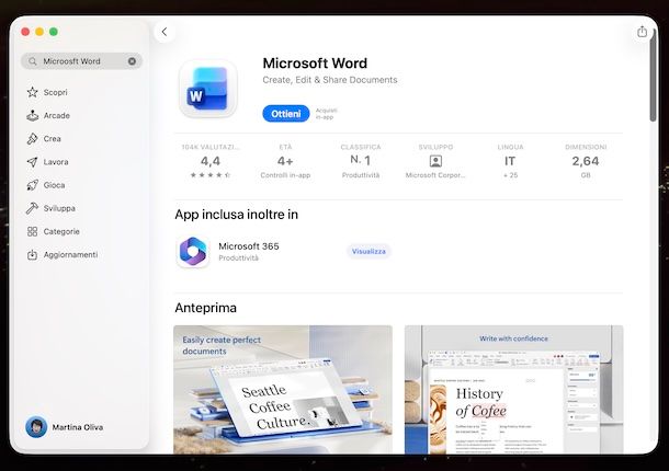 Microsoft Word Mac