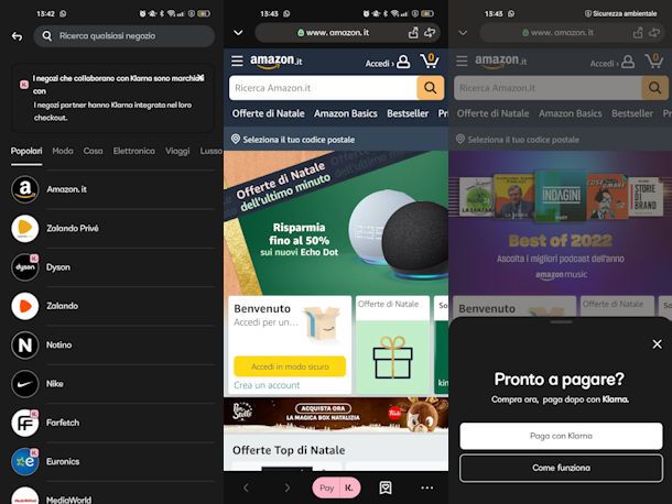 Come pagare su Amazon con Klarna