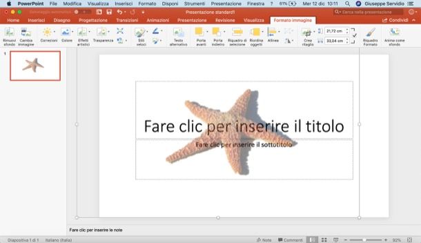 Come rendere trasparente un'immagine con PowerPoint