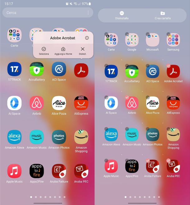 App drawer