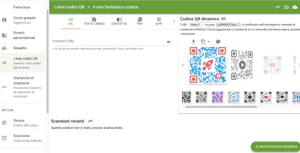 QR Code Generator, creazione QR