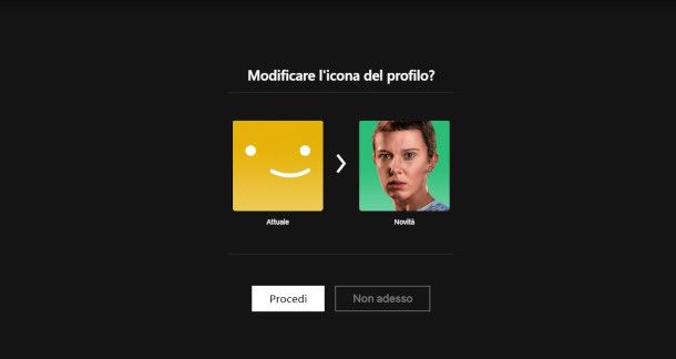 modifica immagine del profilo su sito Netflix