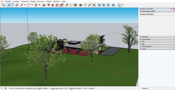 SketchUp schermata iniziale