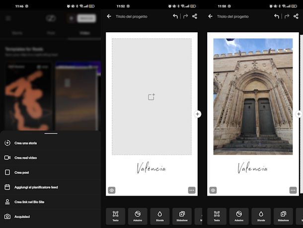 Modificare Storie per Instagram con Unfold