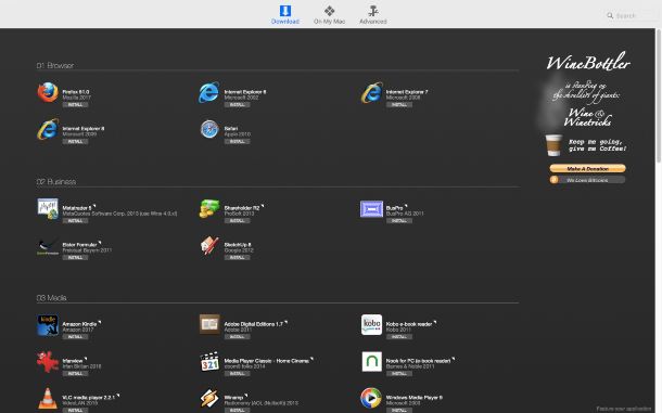 Come aprire file exe su Mac