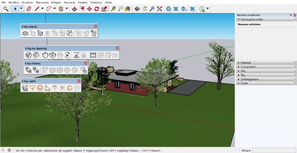 SketchUp estensione V-Ray