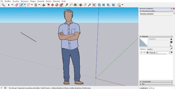 SketchUp strumenti disegno