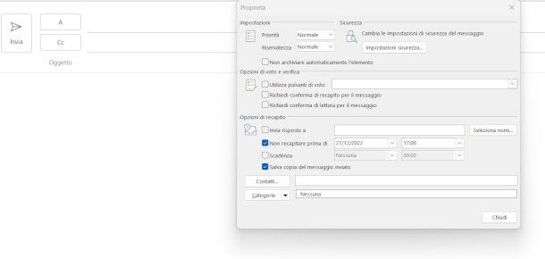 strumento per pianificare l'invio delle mail da client Outlook per Windows