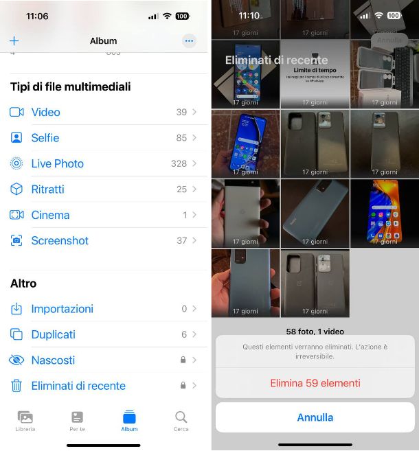 Come eliminare file iPhone