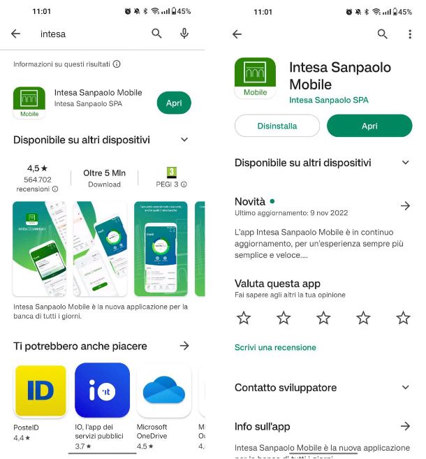 Come scaricare app Intesa Sanpaolo Mobile su Android