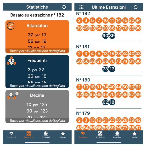 10eLotto pocket, app statistiche per il lotto