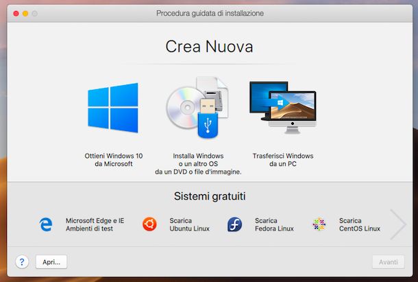 Virtual Windows su MAC