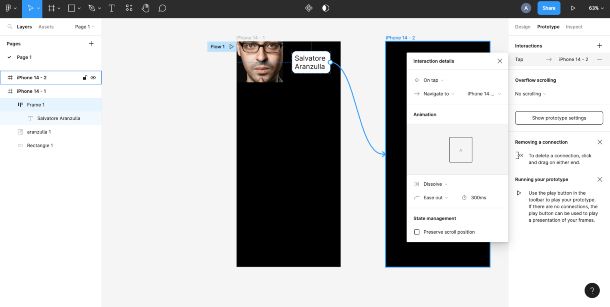 Figma, collegamento interno