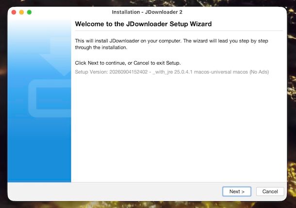 JDownloader italiano macOS
