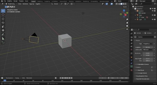 Blender, nuovo progetto