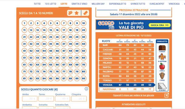 Lottomatica, giocare online
