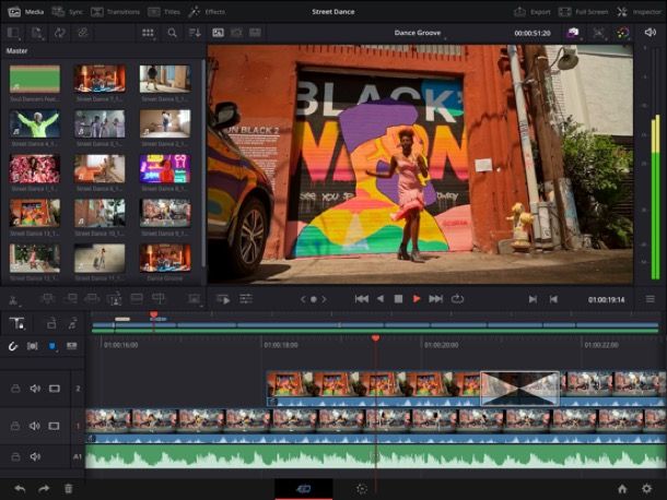 DaVinci Resolve per iPad