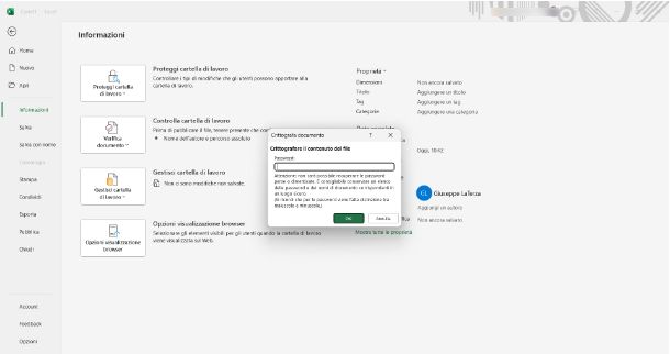 Come proteggere file Excel con password