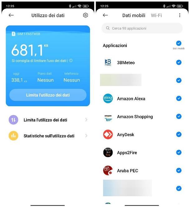 Come limitare dati su Xiaomi