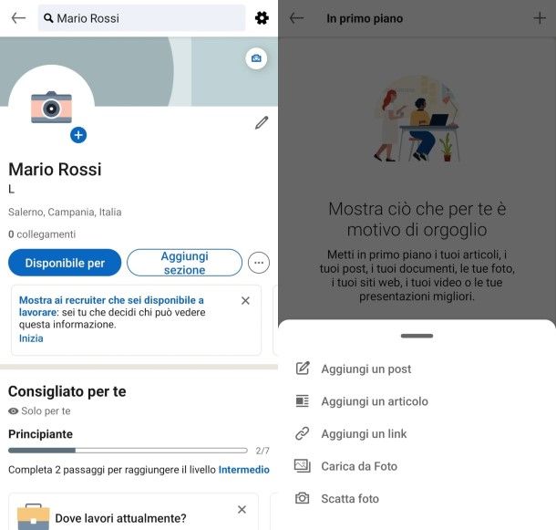 LinkedIn CV da app