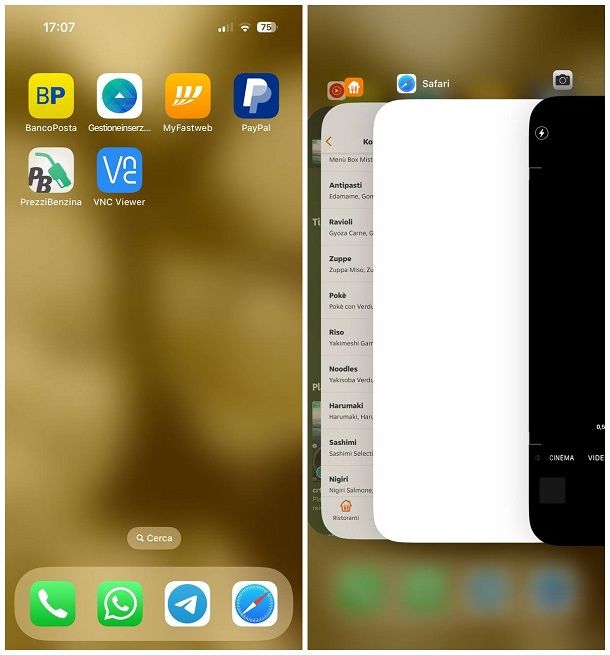 Come chiudere app in background: iPhone